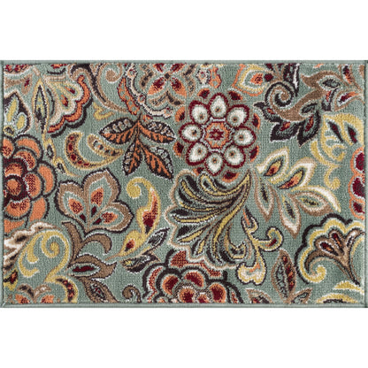 Decora Farmhouse Floral Indoor Area Rug