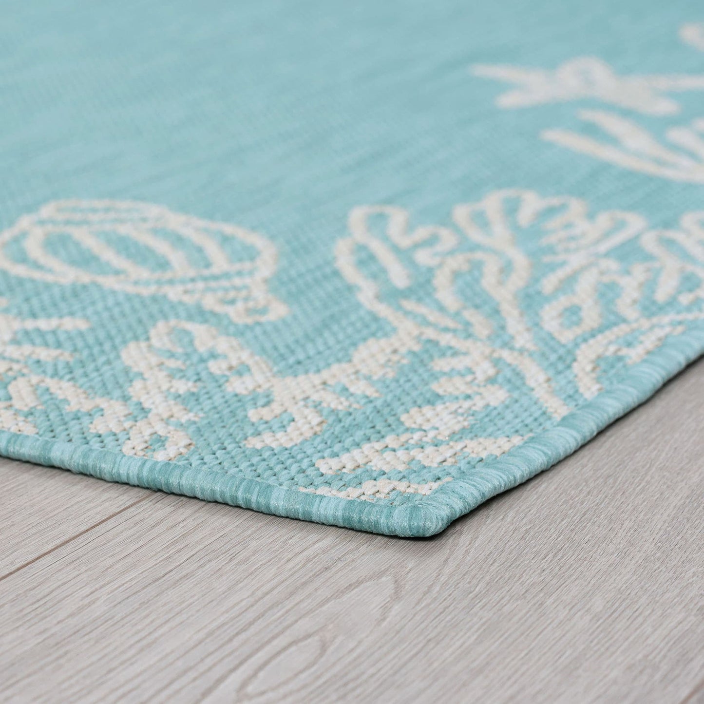 Tapis d'intérieur/extérieur à imprimé graphique côtier Exo