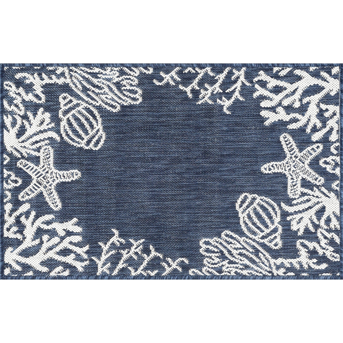 Tapis d'intérieur/extérieur à imprimé graphique côtier Exo