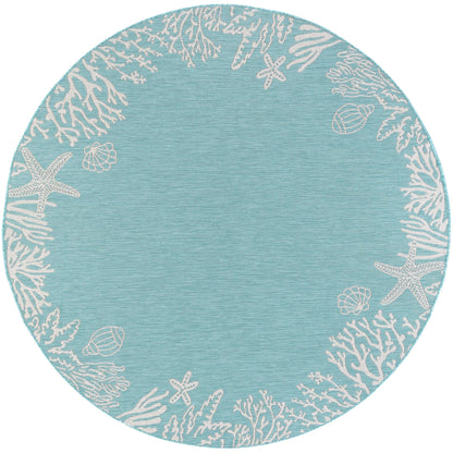 Tapis d'intérieur/extérieur à imprimé graphique côtier Exo