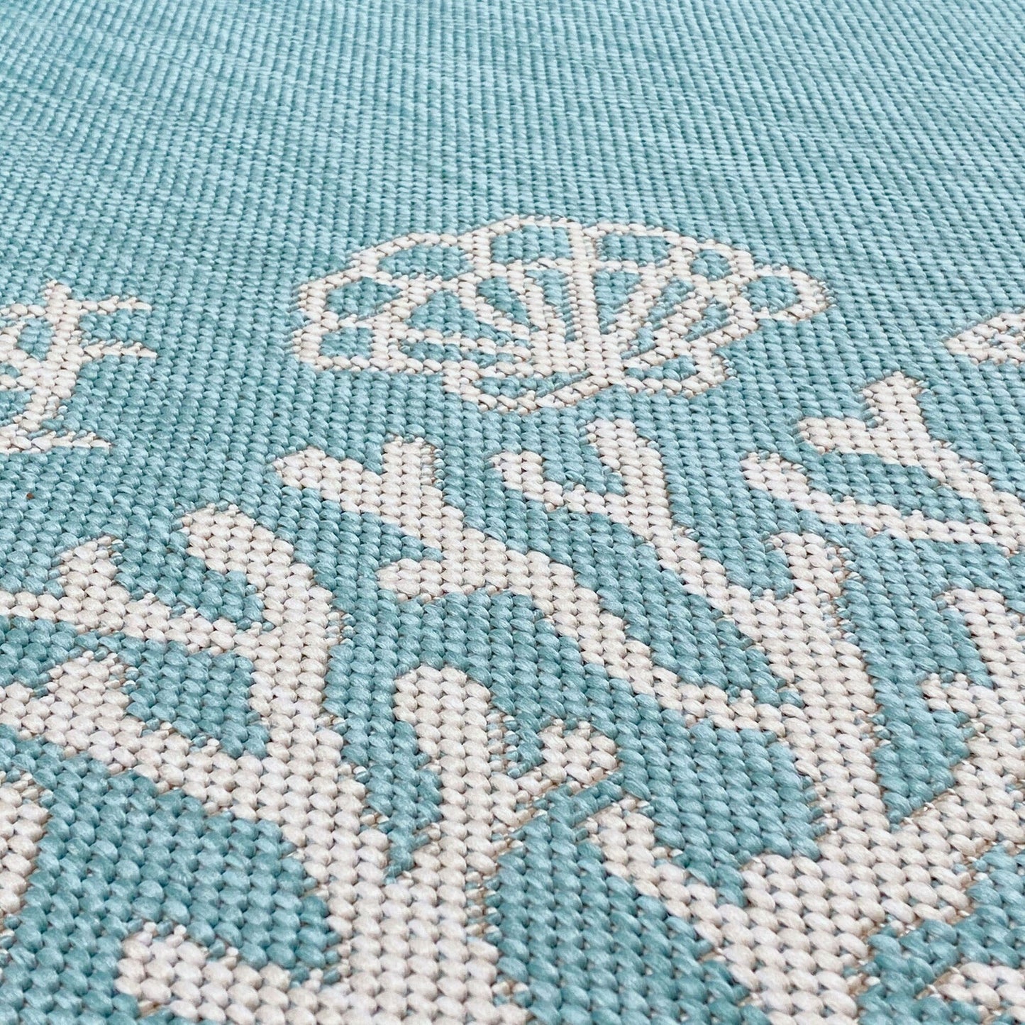 Tapis d'intérieur/extérieur à imprimé graphique côtier Exo