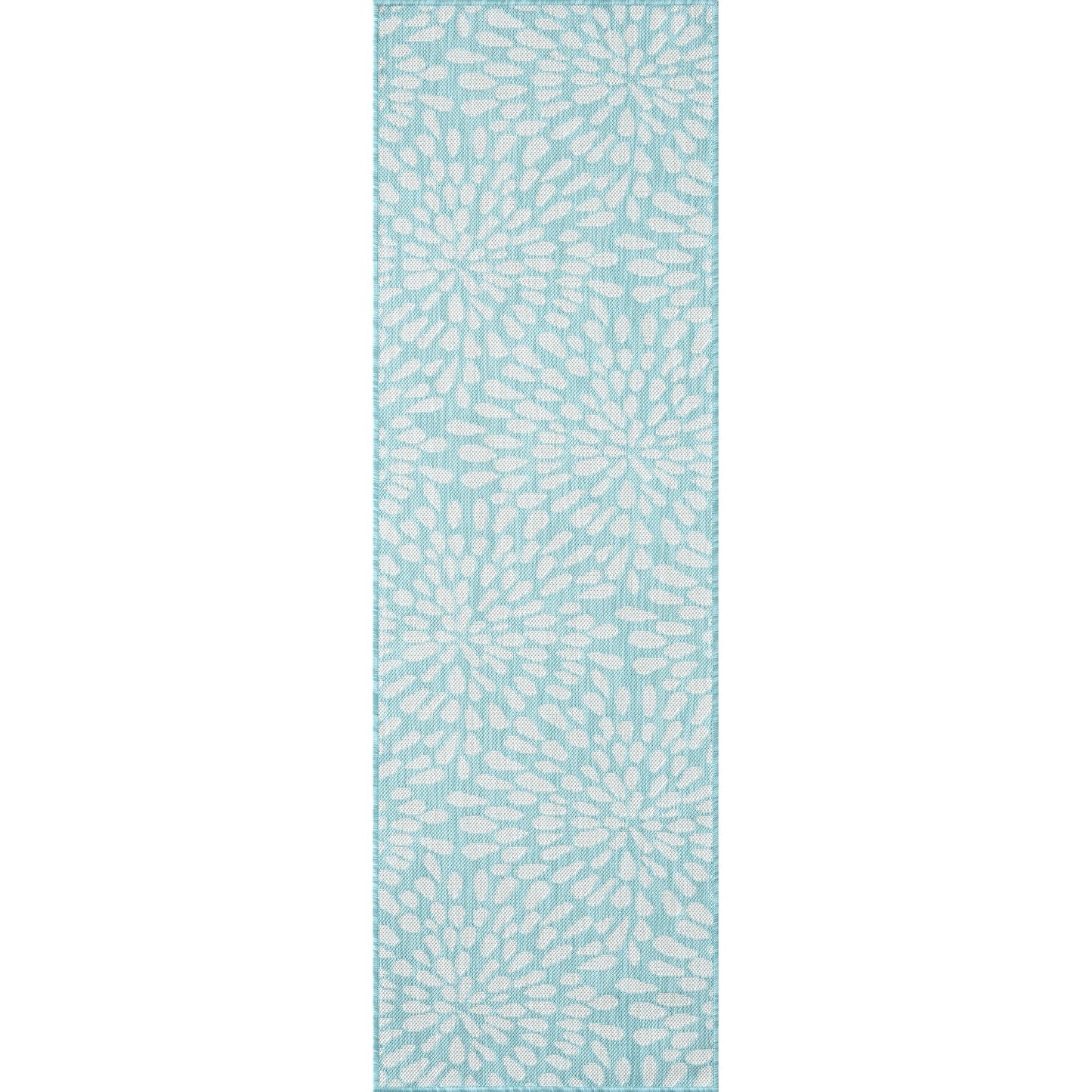 Tapis d'intérieur/extérieur à motif floral côtier Exo