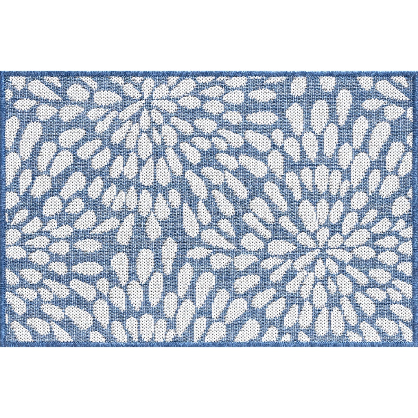 Tapis d'intérieur/extérieur à motif floral côtier Exo