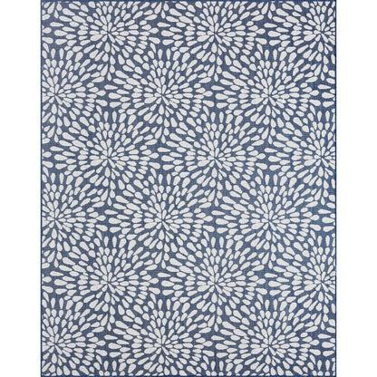 Tapis d'intérieur/extérieur à motif floral côtier Exo