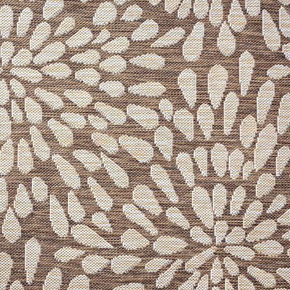 Tapis d'intérieur/extérieur à motif floral côtier Exo