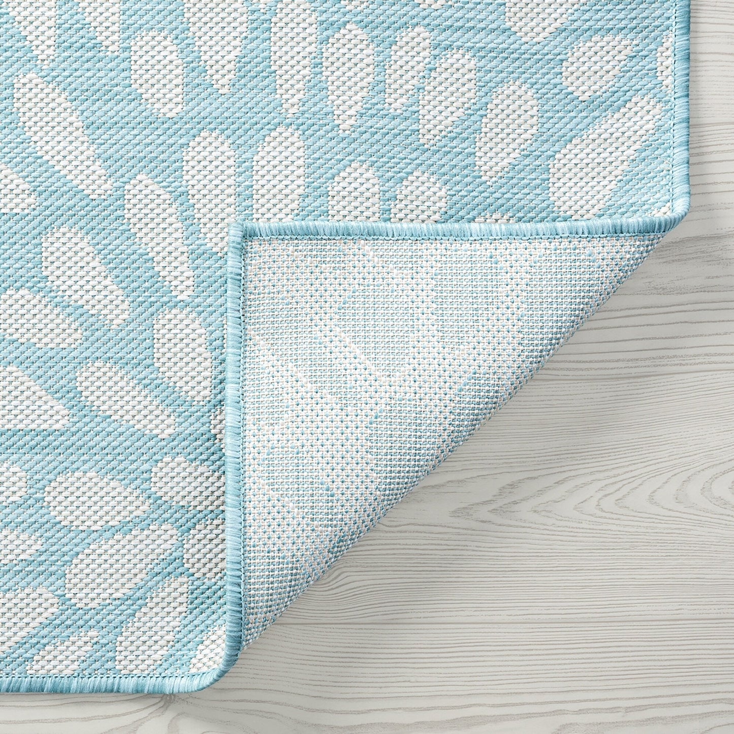 Tapis d'intérieur/extérieur à motif floral côtier Exo