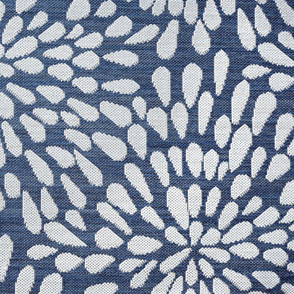 Tapis d'intérieur/extérieur à motif floral côtier Exo