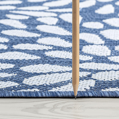 Tapis d'intérieur/extérieur à motif floral côtier Exo