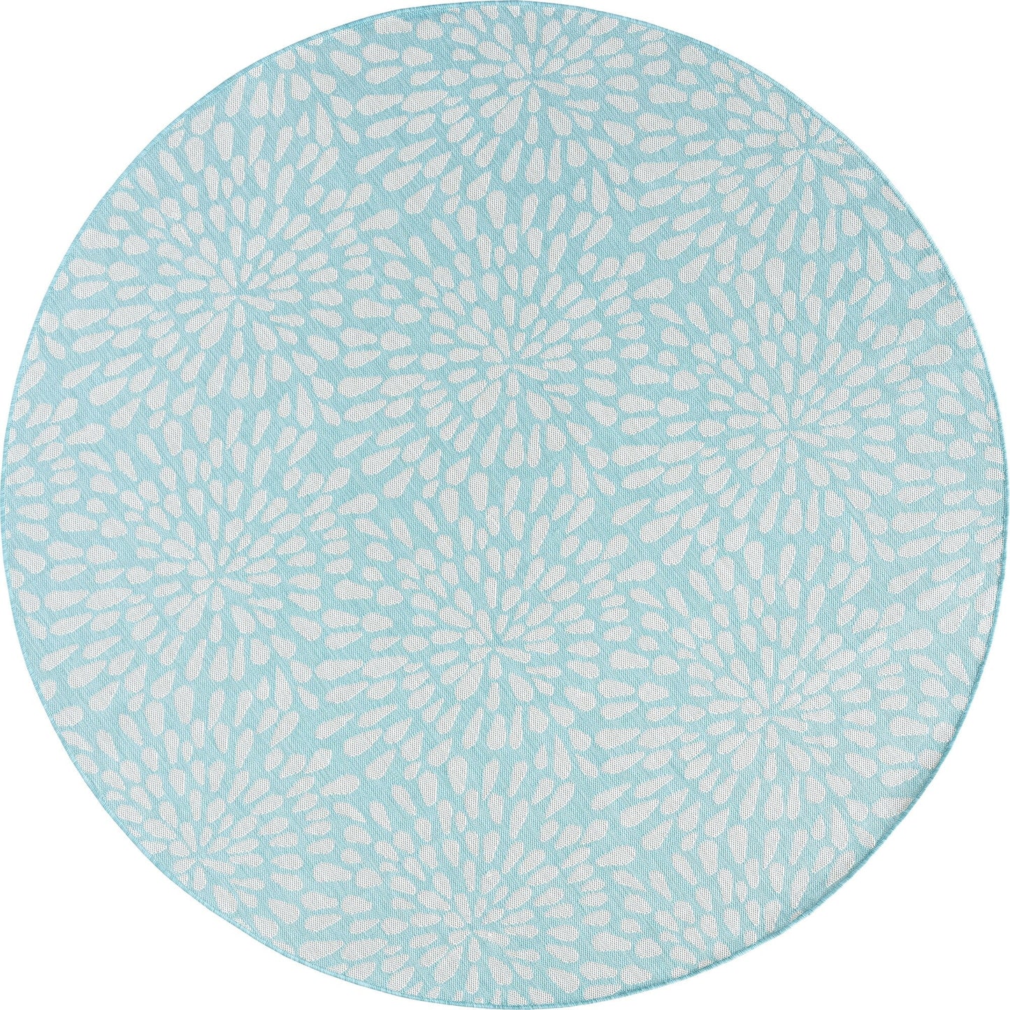 Tapis d'intérieur/extérieur à motif floral côtier Exo