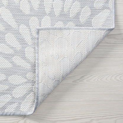 Tapis d'intérieur/extérieur à motif floral côtier Exo