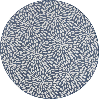 Tapis d'intérieur/extérieur à motif floral côtier Exo