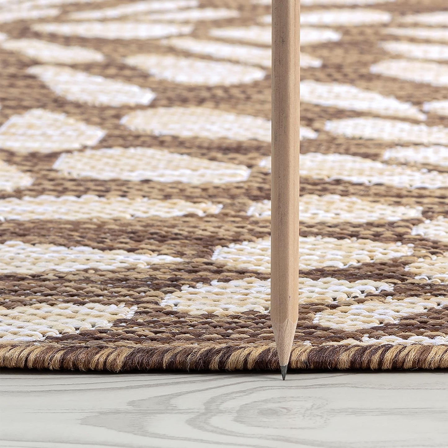 Tapis d'intérieur/extérieur à motif floral côtier Exo