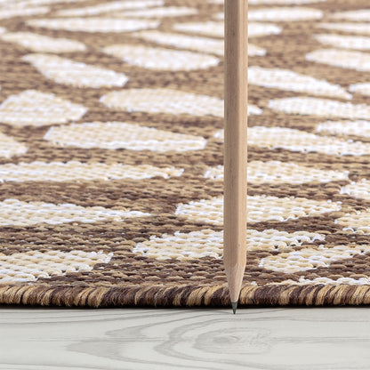 Tapis d'intérieur/extérieur à motif floral côtier Exo