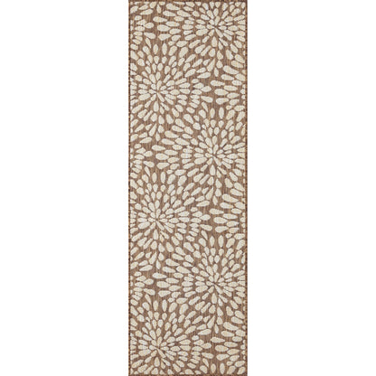 Tapis d'intérieur/extérieur à motif floral côtier Exo