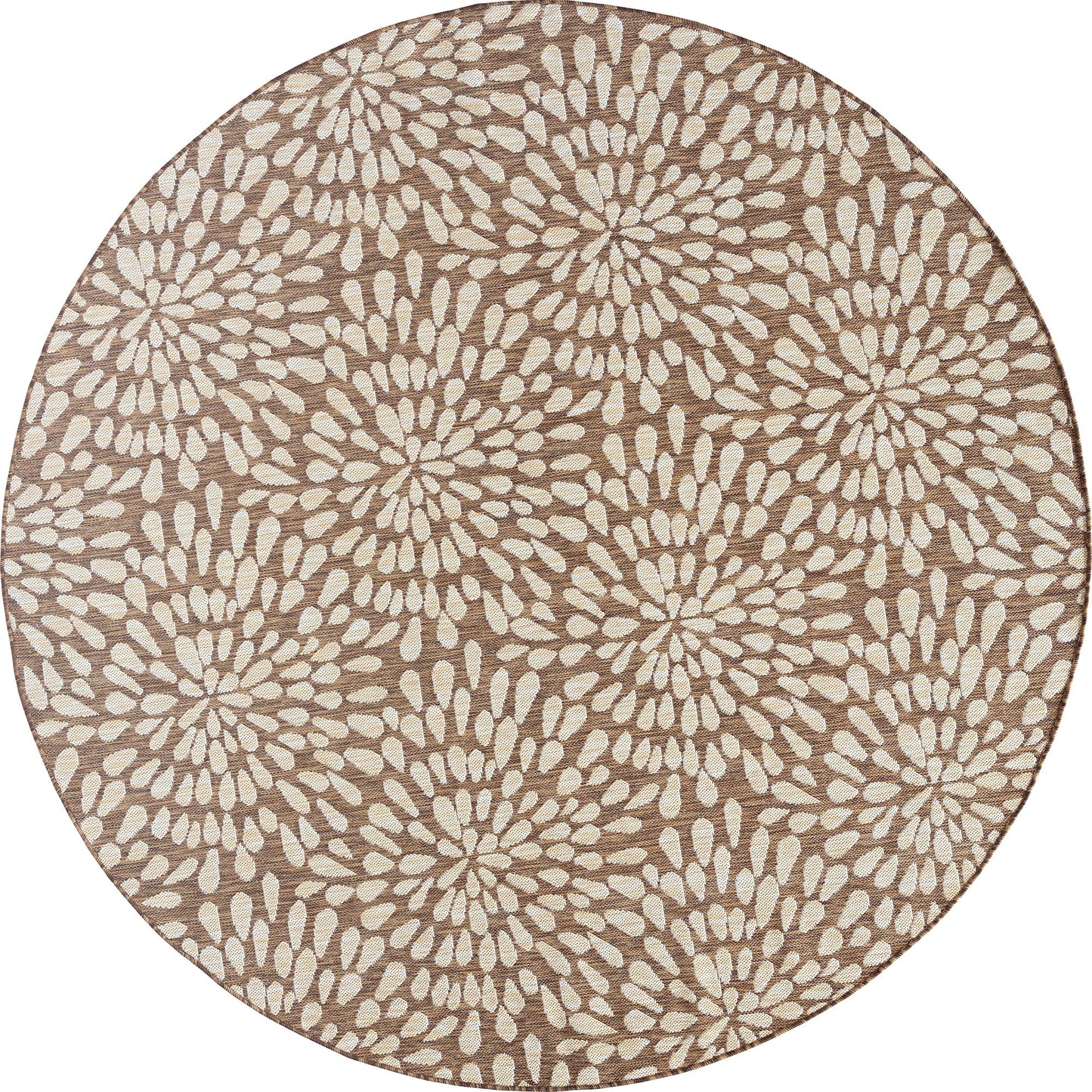 Tapis d'intérieur/extérieur à motif floral côtier Exo