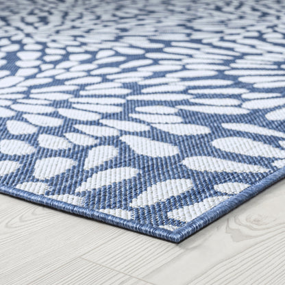 Tapis d'intérieur/extérieur à motif floral côtier Exo