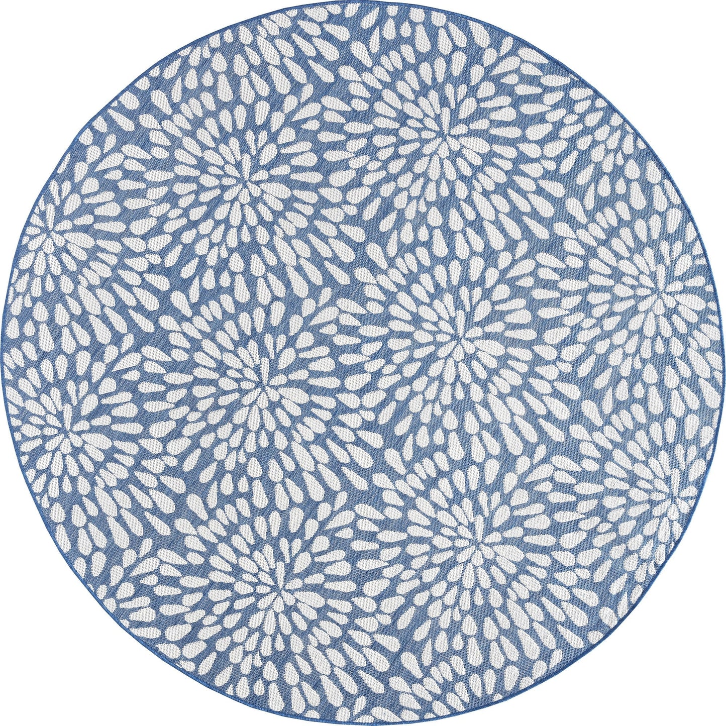 Tapis d'intérieur/extérieur à motif floral côtier Exo