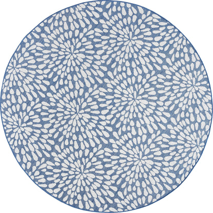 Tapis d'intérieur/extérieur à motif floral côtier Exo