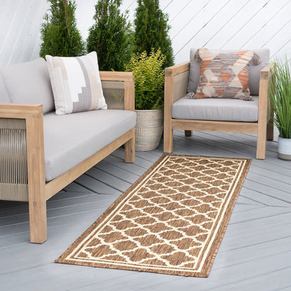 Tapis géométrique d'intérieur/extérieur Exo Coastal