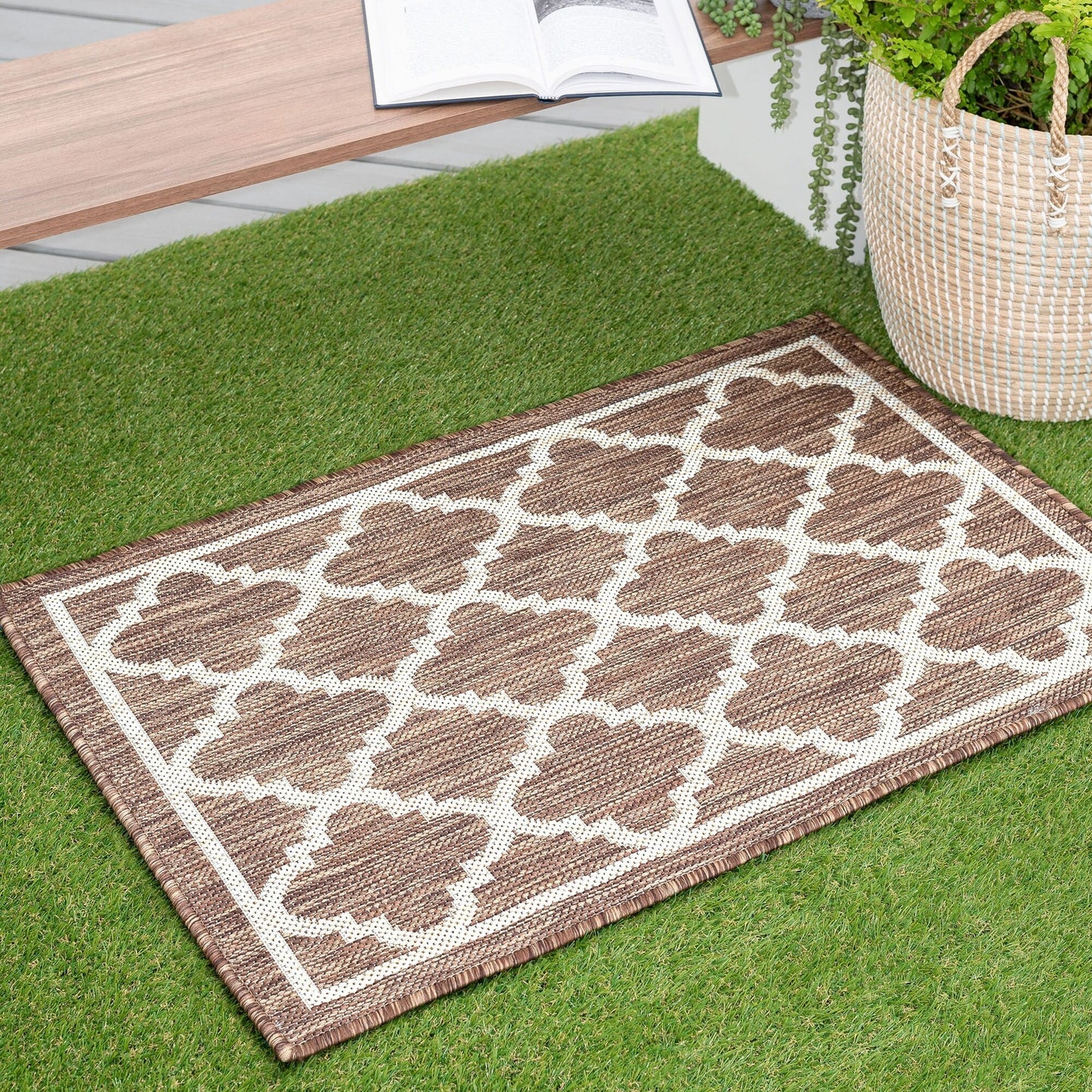 Tapis géométrique d'intérieur/extérieur Exo Coastal