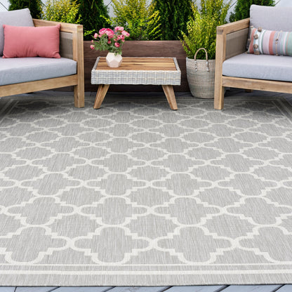 Tapis géométrique d'intérieur/extérieur Exo Coastal