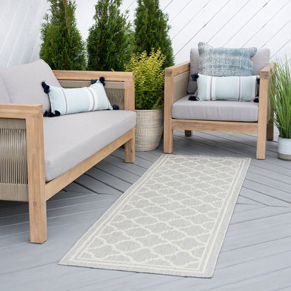 Tapis géométrique d'intérieur/extérieur Exo Coastal