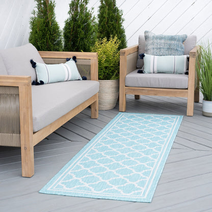 Tapis géométrique d'intérieur/extérieur Exo Coastal