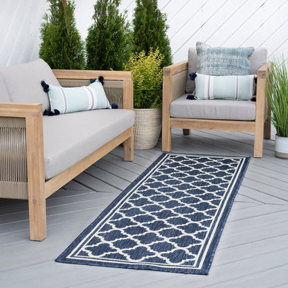 Tapis géométrique d'intérieur/extérieur Exo Coastal