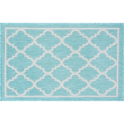 Tapis géométrique d'intérieur/extérieur Exo Coastal