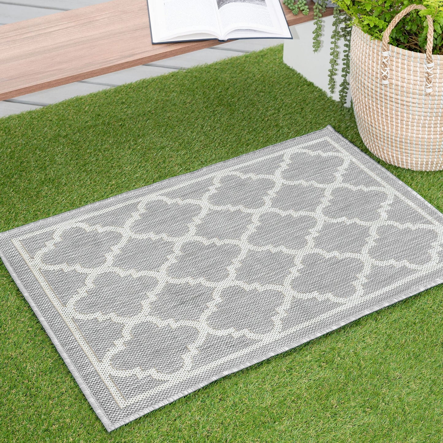 Tapis géométrique d'intérieur/extérieur Exo Coastal