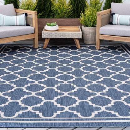 Tapis géométrique d'intérieur/extérieur Exo Coastal