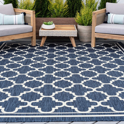 Tapis géométrique d'intérieur/extérieur Exo Coastal