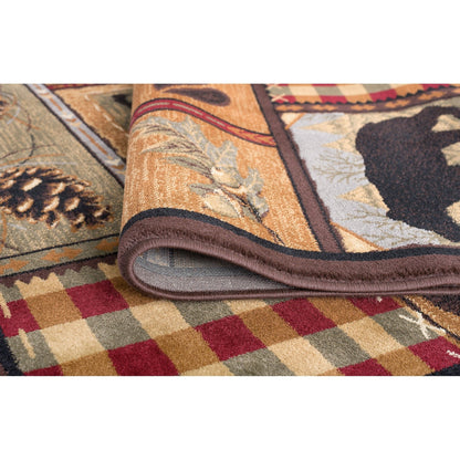 Tapis de couloir et de cuisine - Tapis de style chalet de ferme pour salon, chambre à coucher, salle à manger, cuisine 2x3 / 3x8 / 5x7 / 8x10 / 9x12 / rond