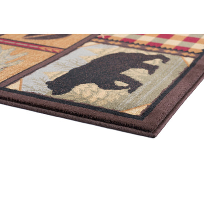 Tapis de couloir et de cuisine - Tapis de style chalet de ferme pour salon, chambre à coucher, salle à manger, cuisine 2x3 / 3x8 / 5x7 / 8x10 / 9x12 / rond