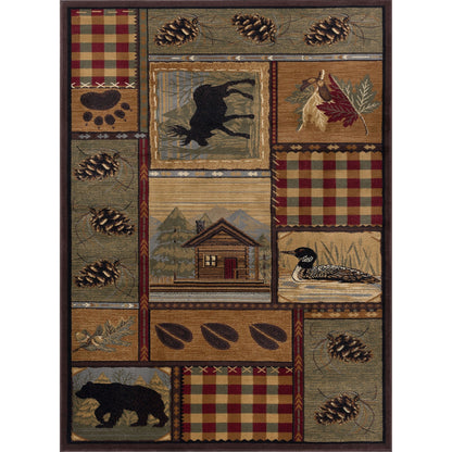 Tapis de couloir et de cuisine - Tapis de style chalet de ferme pour salon, chambre à coucher, salle à manger, cuisine 2x3 / 3x8 / 5x7 / 8x10 / 9x12 / rond