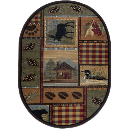 Tapis de couloir et de cuisine - Tapis de style chalet de ferme pour salon, chambre à coucher, salle à manger, cuisine 2x3 / 3x8 / 5x7 / 8x10 / 9x12 / rond