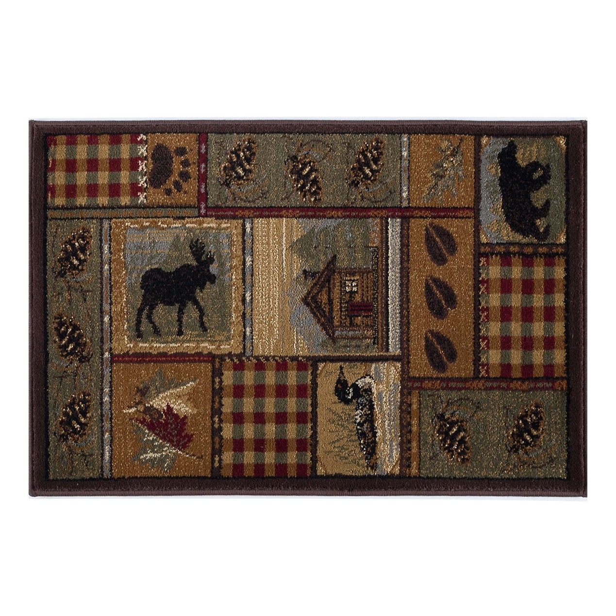Tapis de couloir et de cuisine - Tapis de style chalet de ferme pour salon, chambre à coucher, salle à manger, cuisine 2x3 / 3x8 / 5x7 / 8x10 / 9x12 / rond