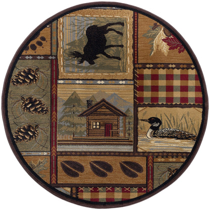 Tapis de couloir et de cuisine - Tapis de style chalet de ferme pour salon, chambre à coucher, salle à manger, cuisine 2x3 / 3x8 / 5x7 / 8x10 / 9x12 / rond