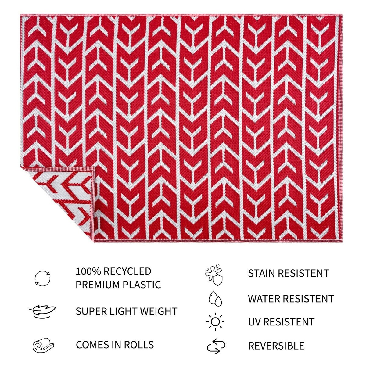 Tapis d'extérieur léger en plastique 100 % écologique d'Amsterdam Design