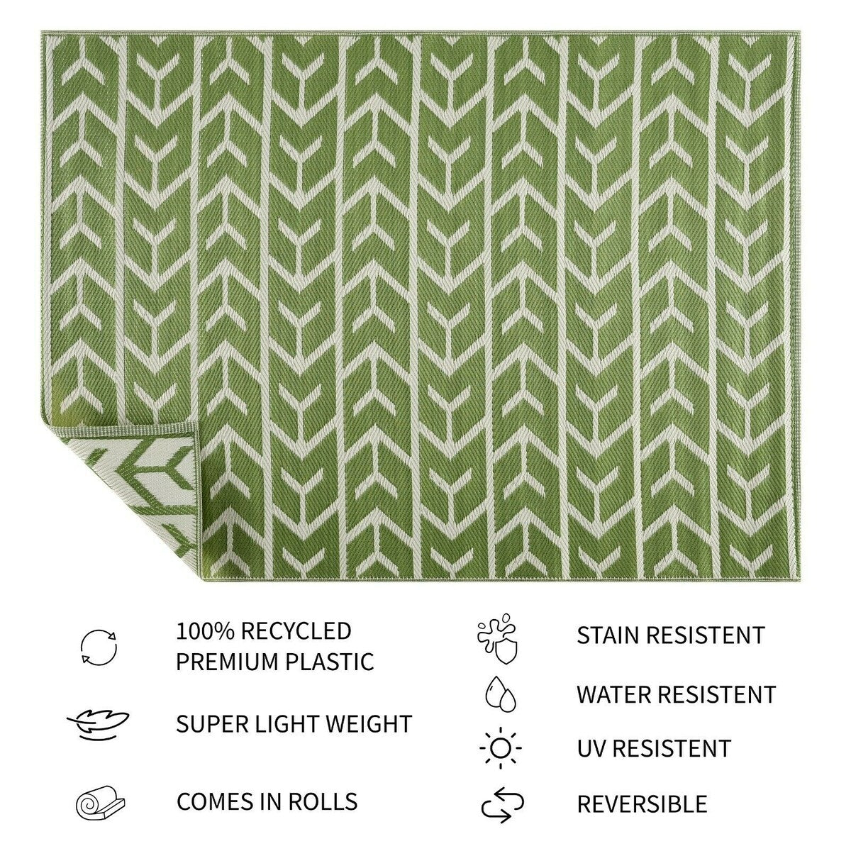 Tapis d'extérieur léger en plastique 100 % écologique d'Amsterdam Design