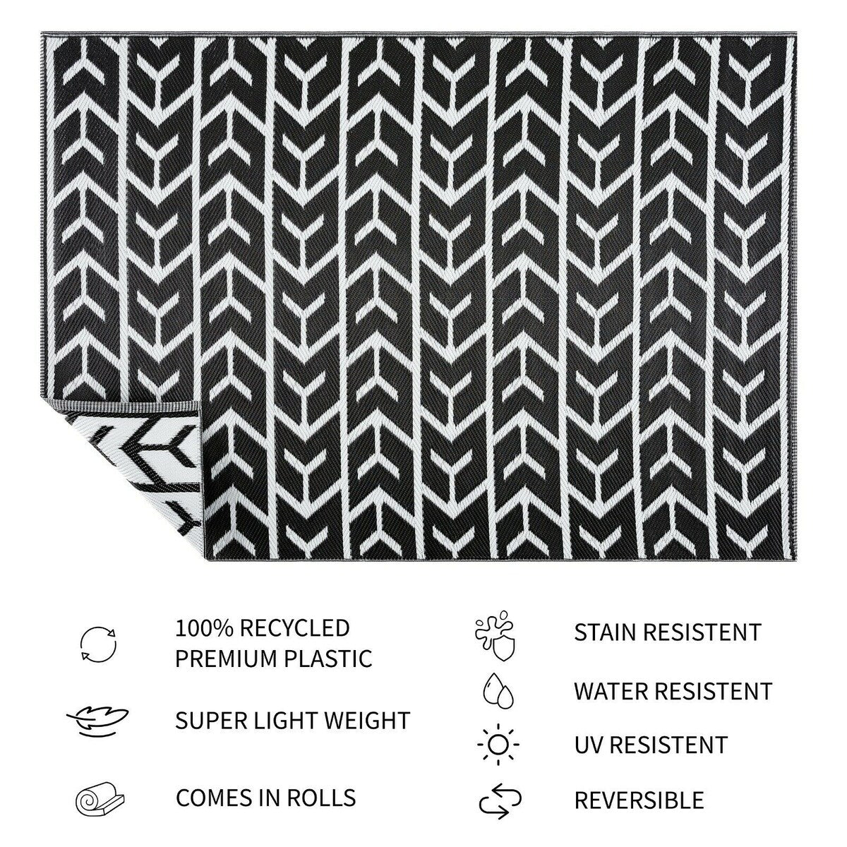 Tapis d'extérieur léger en plastique 100 % écologique d'Amsterdam Design