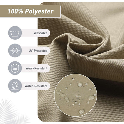 Lot de 4 coussins de chaise à dossier haut Aoodor Patio, 46 x 21 x 4 pouces (coussins uniquement)