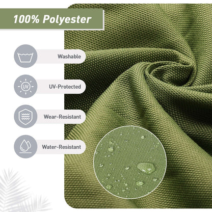 Lot de 4 coussins de chaise à dossier haut Aoodor Patio, 46 x 21 x 4 pouces (coussins uniquement)