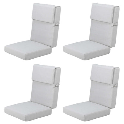 Lot de 4 coussins de chaise à dossier haut Aoodor Patio, 46 x 21 x 4 pouces (coussins uniquement)