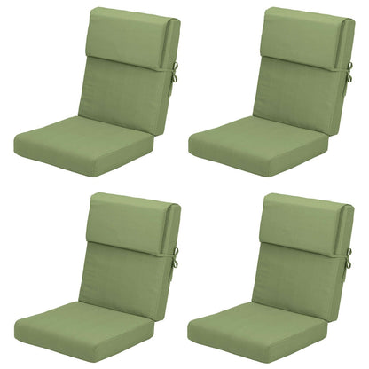 Lot de 4 coussins de chaise à dossier haut Aoodor Patio, 46 x 21 x 4 pouces (coussins uniquement)