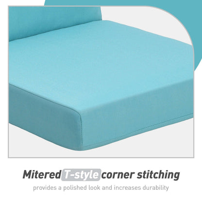 Lot de 4 coussins de chaise à dossier haut Aoodor Patio, 46 x 21 x 4 pouces (coussins uniquement)