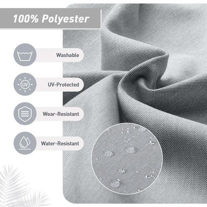 Lot de 4 coussins de chaise à dossier haut Aoodor Patio, 46 x 21 x 4 pouces (coussins uniquement)