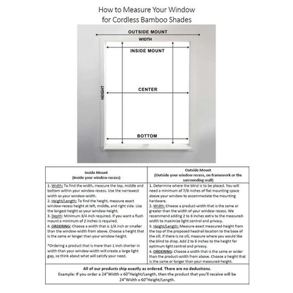 Store romain Arlo sans fil en bambou blanchi à la chaux de 60 pouces