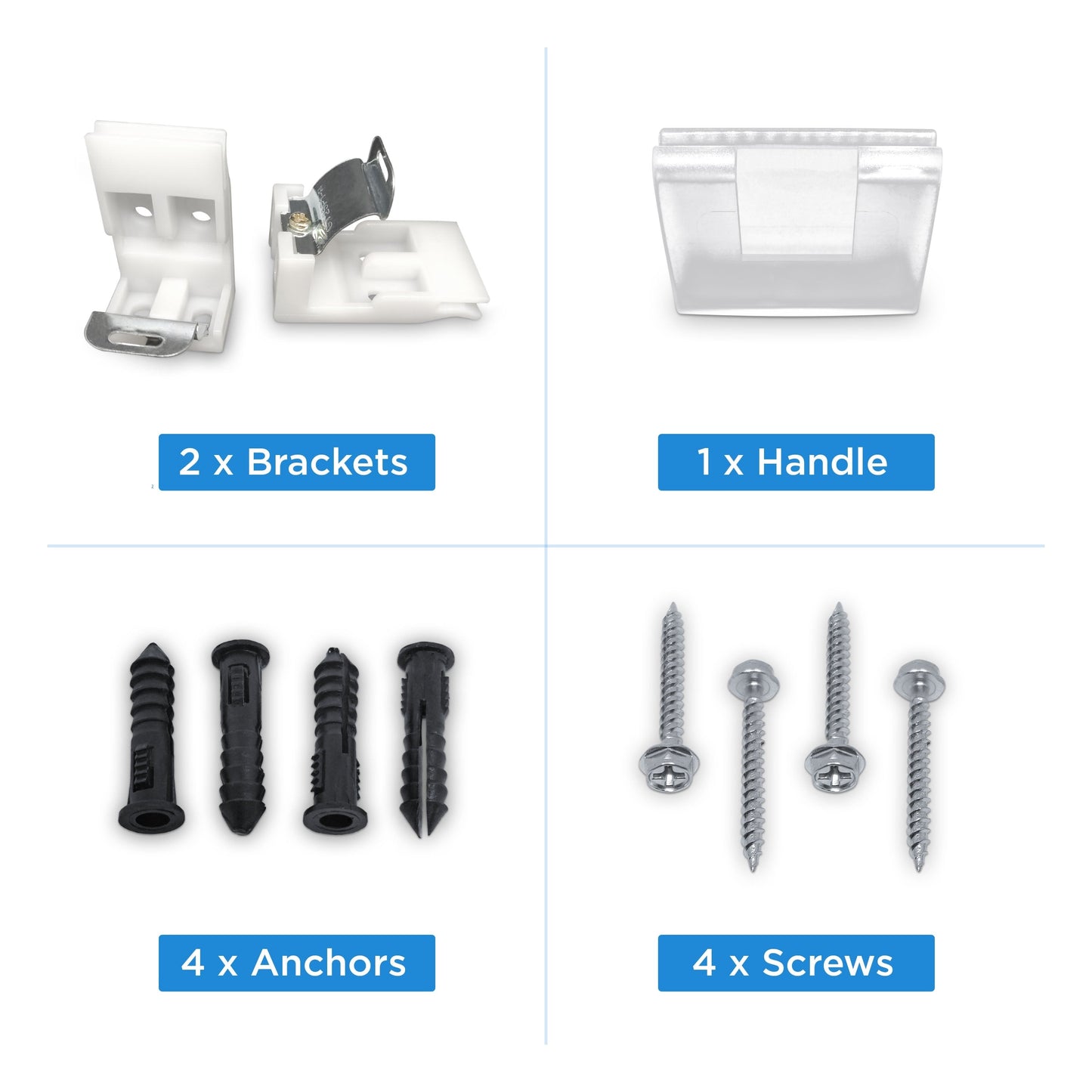 Stores romains en tissu blanc occultant et relevable sans fil Arlo