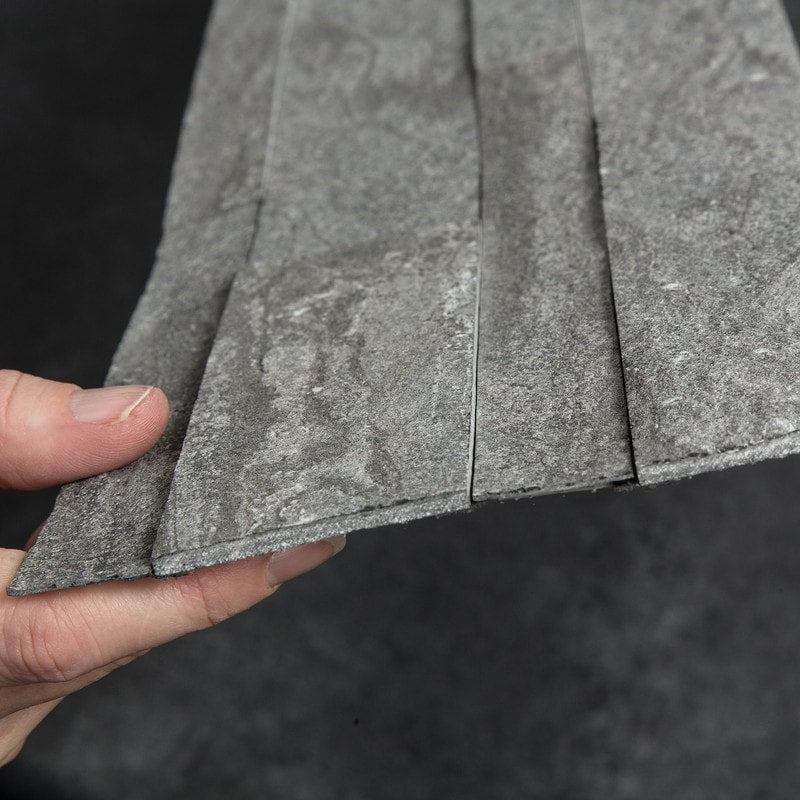 Carrelage de crédence de cuisine en pierre surélevée autocollante Aspect